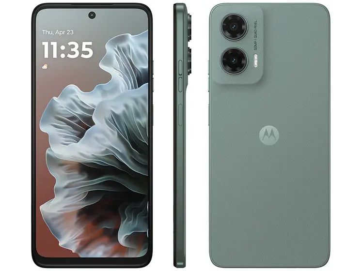Smartphone Motorola Moto G35 256GB Cinza 5G 6GB RAM 5G 6,7" Câm. Dupla + Selfie 16MP